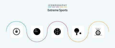 Sport Glyph 5 Icon Pack Including . sport. vector