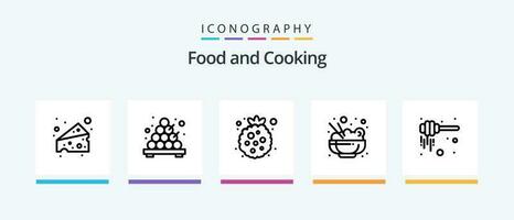 Food Line 5 Icon Pack Including . japanese. food. food. condensed. Creative Icons Design vector