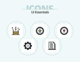 ui esenciales línea lleno icono paquete 5 5 icono diseño. solicitud. agregar. tarta. eliminar. Eliminar vector