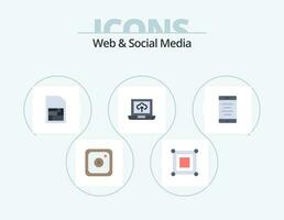 Web And Social Media Flat Icon Pack 5 Icon Design. . cell. sim. text. arrow vector