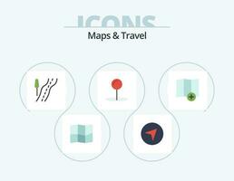 Maps and Travel Flat Icon Pack 5 Icon Design. . coordinate. . map vector