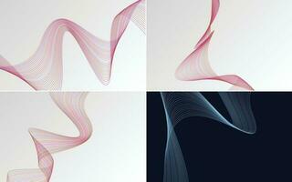 modern wave curve abstract presentation background Pack vector