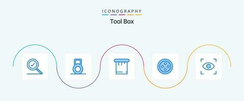 Tools Blue 5 Icon Pack Including . stud. vector