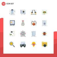 16 Creative Icons Modern Signs and Symbols of bank anaphylaxis design allergy sweep Editable Pack of Creative Vector Design Elements