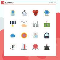 16 Creative Icons Modern Signs and Symbols of badge army summer super connected digital Editable Pack of Creative Vector Design Elements