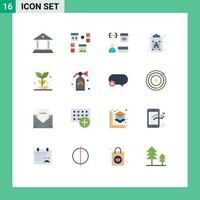 16 Creative Icons Modern Signs and Symbols of text process programming creative development Editable Pack of Creative Vector Design Elements