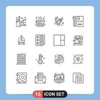 16 Thematic Vector Outlines and Editable Symbols of helmet file fly development coding Editable Vector Design Elements