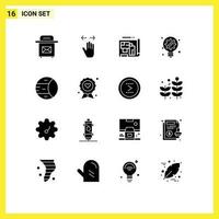 16 Creative Icons Modern Signs and Symbols of science light bulb architecture innovation generation Editable Vector Design Elements