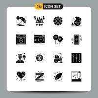 16 Creative Icons Modern Signs and Symbols of drink tea woman ice setting Editable Vector Design Elements