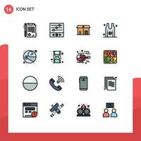 16 Creative Icons Modern Signs and Symbols of space astronaut market team jersey Editable Creative Vector Design Elements