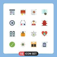 16 Creative Icons Modern Signs and Symbols of forward edit briefcase file palette Editable Pack of Creative Vector Design Elements