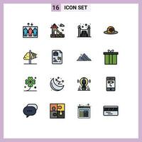 16 Creative Icons Modern Signs and Symbols of file insight services imagination creativity Editable Creative Vector Design Elements