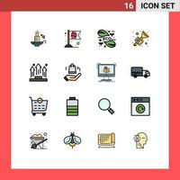 16 Creative Icons Modern Signs and Symbols of business irish eco ireland science Editable Creative Vector Design Elements