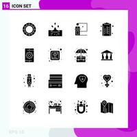 16 Creative Icons Modern Signs and Symbols of finance checklist business business speaker Editable Vector Design Elements