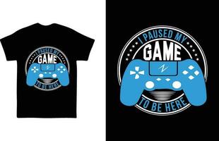 Gaming t-shirt design vector
