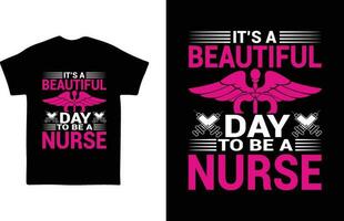 Nurse t-shirt design vector