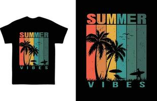 Summer t-shirt design vector