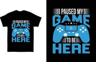 Gaming t-shirt design vector