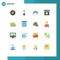 16 Creative Icons Modern Signs and Symbols of money dollar cloud website error Editable Pack of Creative Vector Design Elements