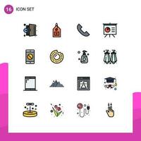 16 Creative Icons Modern Signs and Symbols of disabled mobile presentation interface board mobile Editable Creative Vector Design Elements