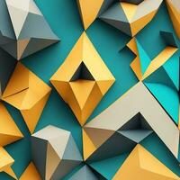 Free Photo simple abstract background of geometric shape 3d rendering