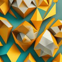 Free Photo simple abstract background of geometric shape 3d rendering