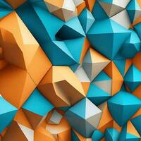 Free Photo simple abstract background of geometric shape 3d rendering