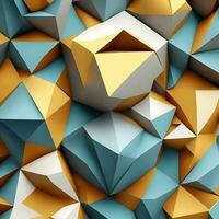 Free Photo simple abstract background of geometric shape 3d rendering