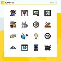 16 Creative Icons Modern Signs and Symbols of e safe user products devices Editable Creative Vector Design Elements