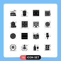 16 Creative Icons Modern Signs and Symbols of time clipboard management checklist like Editable Vector Design Elements