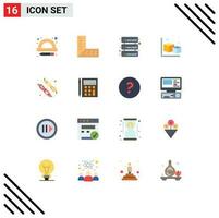 16 Creative Icons Modern Signs and Symbols of account marshmallow network candy object Editable Pack of Creative Vector Design Elements