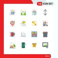 16 Creative Icons Modern Signs and Symbols of transaction down festival arrow report Editable Pack of Creative Vector Design Elements