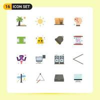 16 Thematic Vector Flat Colors and Editable Symbols of soccer field sale football intelligence Editable Pack of Creative Vector Design Elements