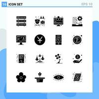 16 Creative Icons Modern Signs and Symbols of tax regulation develop analytics coding c Editable Vector Design Elements