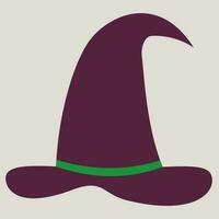 Purple hat halloween vector