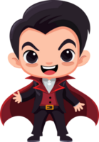 cartoon vampire halloween ai generate png