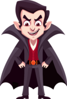 desenho animado vampiro dia das Bruxas ai gerar png