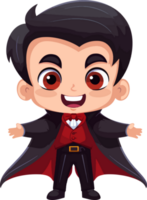 cartoon vampire halloween ai generate png