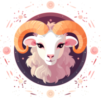 aries zodiac cartoon ai generate png