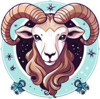 aries zodiac cartoon ai generate png