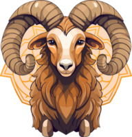 aries zodiac cartoon ai generate png