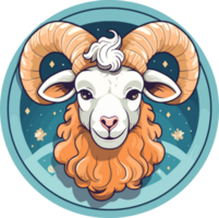 aries zodiac cartoon ai generate png