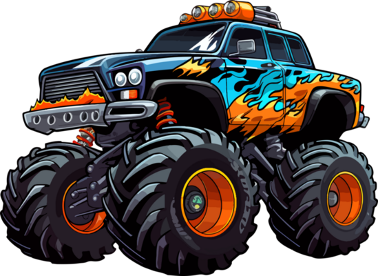 Cartoon Monster Truck PNGs For Free Download Monster Truck Cartoon Ai Generate Png