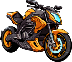 motorbike anime cartoon ai generate png