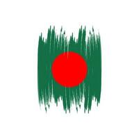 Bangladesh bandera con cepillo golpes vector ilustración, Bangladesh bandera cepillo vector