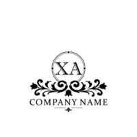 Initial letter XA simple and elegant monogram design template logo vector