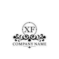 Initial letter XF simple and elegant monogram design template logo vector