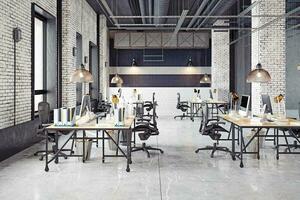 contemporary loft office photo