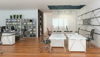 contemporary loft office photo