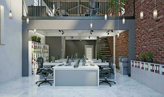 contemporary loft office photo